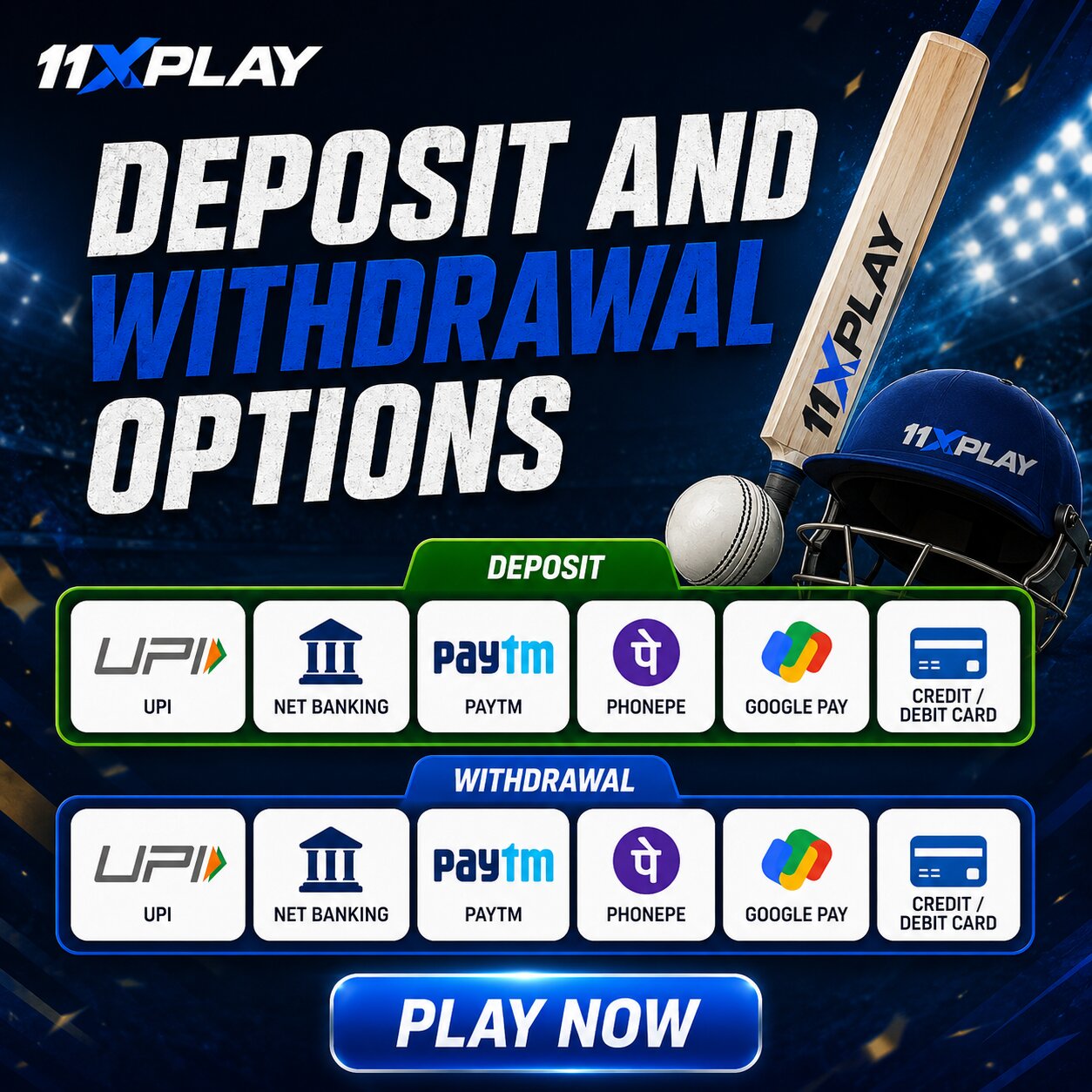 Deposit and Withdrawal Options