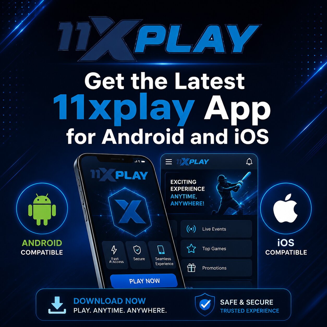 11xplay mobile app on smartphone showing live cricket markets