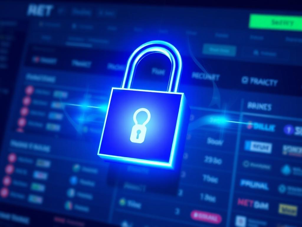 Digital security padlock representing safe 11xplay account access