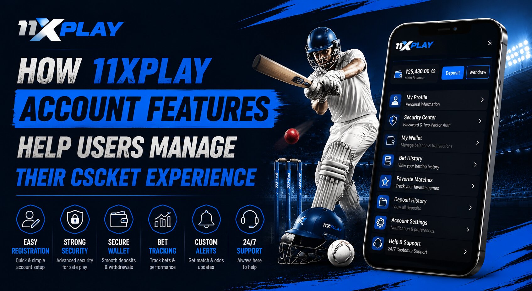 How 11xplay Account Features Help Users Manage Their Cricket Experience