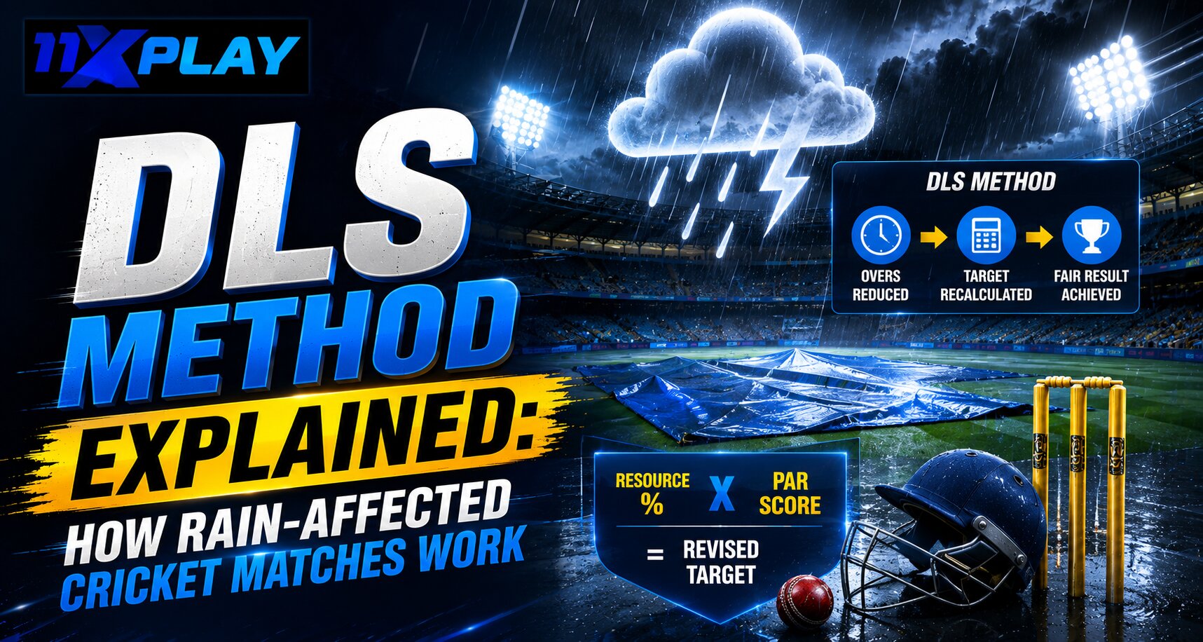 DLS Method Explained: How Rain-Affected Cricket Matches Work