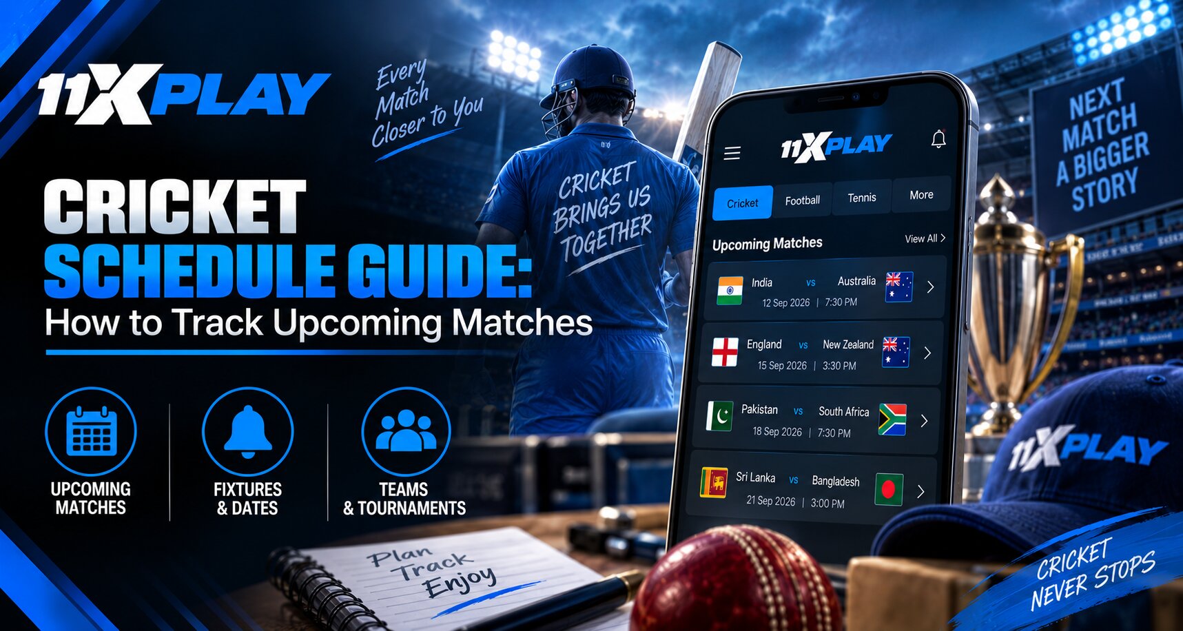 11xPlay Cricket Schedule Guide: How to Track Upcoming Matches